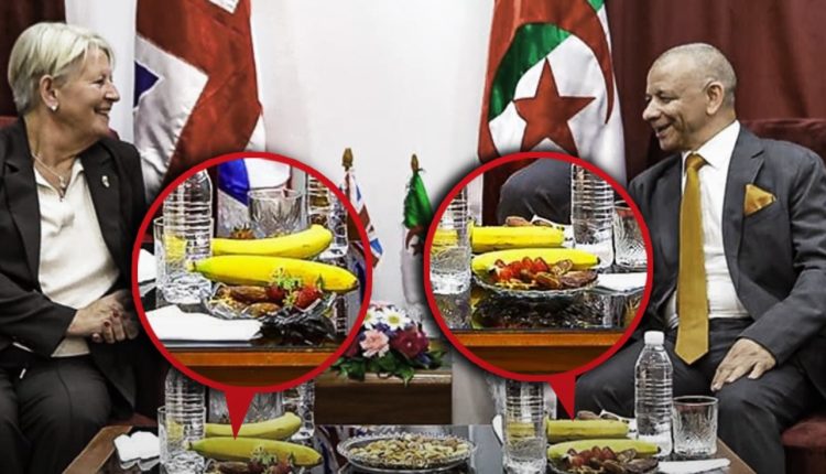 الموز معشوق النظام الجزائري…إستقبال بهلواني لسفيرة بريطانيا بطبق الموز المستورد يثير سخرية عارمة