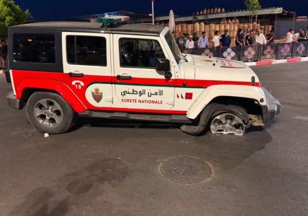الضسارة.. مهاجر أفريقي يستولي على سيارة الأمن ويدهس مواطنين بمراكش